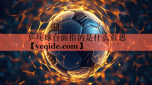 乒乓球台面指的是什么意思